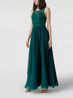 Laona Abendkleid Mit Ziersteinen Und Floralen Stickereien - Grün