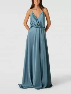 Unique Abendkleid Mit Gehschlitz - Bleu