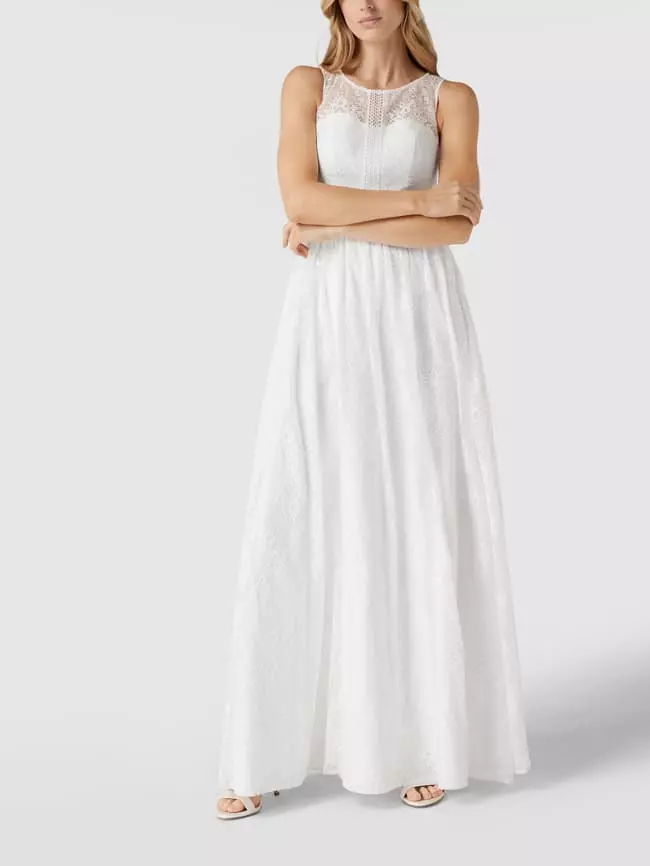 Unique Brautkleid Mit Floraler Spitze - Offwhite 6 Unique Brautkleid Mit Floraler Spitze - Offwhite – Bild 4