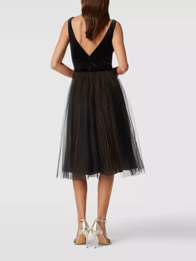 Unique Cocktailkleid Mit Herz-Ausschnitt - Schwarz 7 Unique Cocktailkleid Mit Herz-Ausschnitt - Schwarz – Bild 5