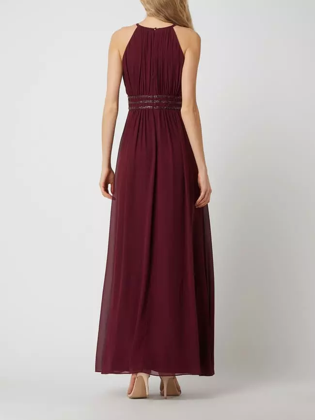 Jake*s Cocktail Abendkleid Aus Chiffon - Kirschrot 6 Jake*s Cocktail Abendkleid Aus Chiffon - Kirschrot – Bild 4