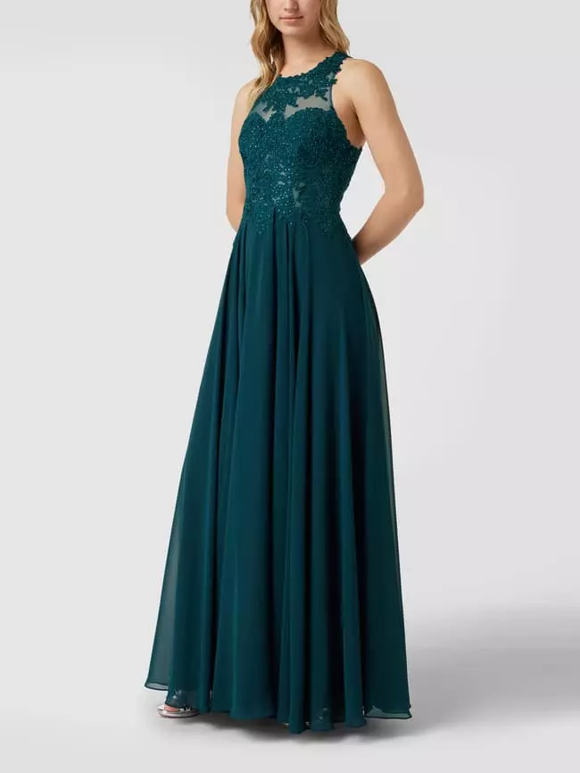 Mascara Abendkleid Mit Floralen Stickereien - Bottle 6 Mascara Abendkleid Mit Floralen Stickereien - Bottle – Bild 4