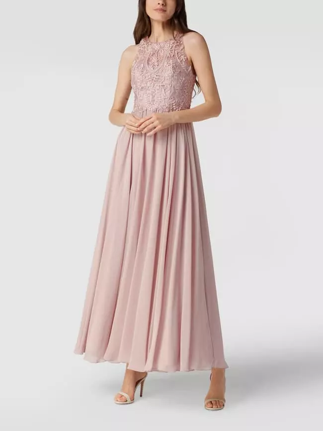 Laona Abendkleid Mit Zierbesatz - Rosé 6 Laona Abendkleid Mit Zierbesatz - Rosé – Bild 4