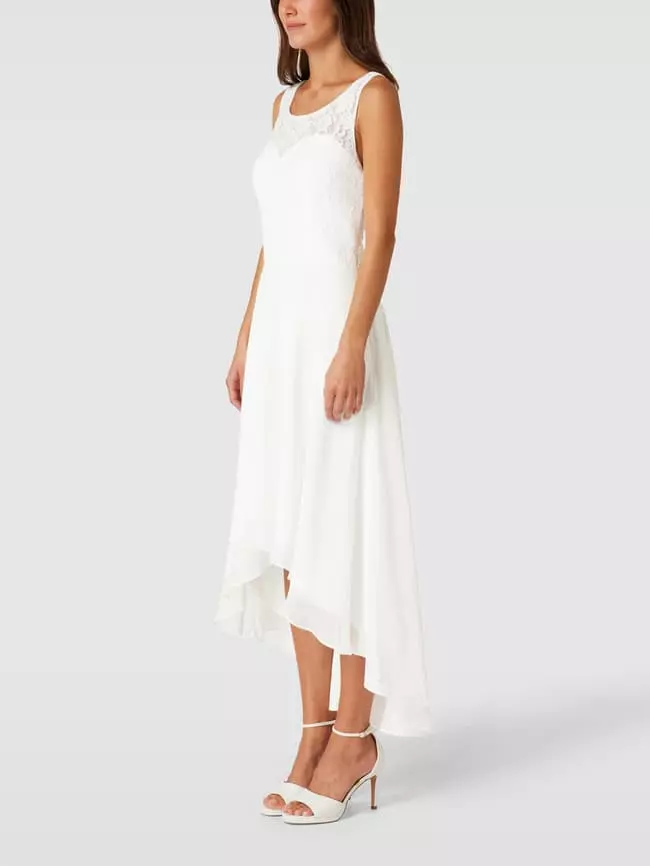 Luxuar Brautkleid Mit Details Aus Spitze - Offwhite 6 Luxuar Brautkleid Mit Details Aus Spitze - Offwhite – Bild 4