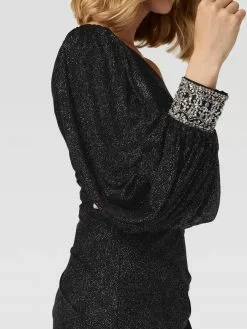 Luxuar Asymmetrisches Cocktailkleid Mit Schimmerndem Besatz - Schwarz -Formal Dress Geschäft 655jii1o8l6jeh9i9oskoga48csjid2b74p36jim9l0j8i9o9h0j0ha68t43ac298ta30jhp64ojcjaf8so34d326osjgd9k70s6cohk68pmco9hc9hjidhn6oq68e3671ijioo