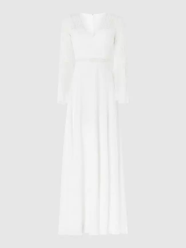 Luxuar Brautkleid Mit Trompetenärmeln - Offwhite 4 Luxuar Brautkleid Mit Trompetenärmeln - Offwhite – Bild 2