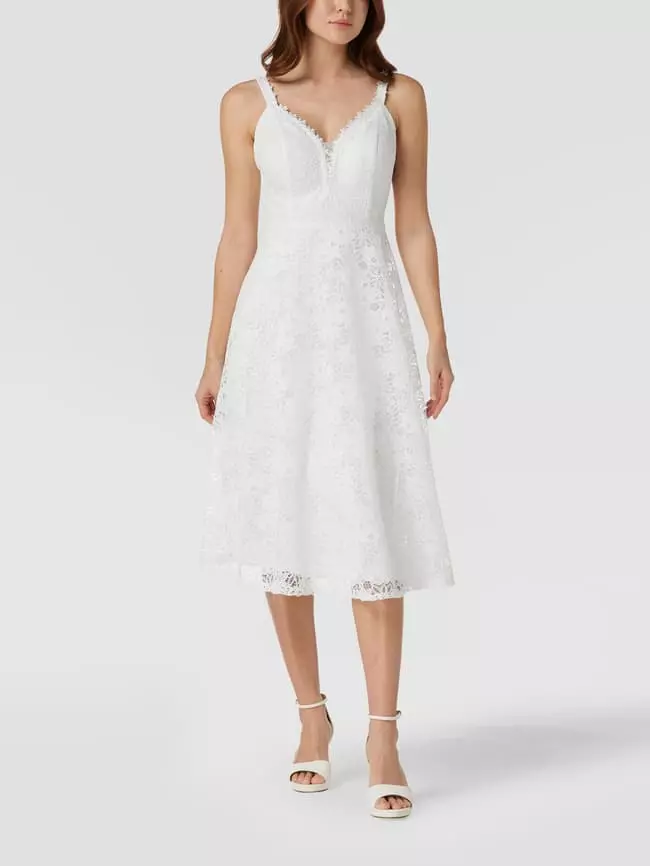TROYDEN COLLECTION Brautkleid Mit Floraler Spitze - Weiß 3 TROYDEN COLLECTION Brautkleid Mit Floraler Spitze - Weiß