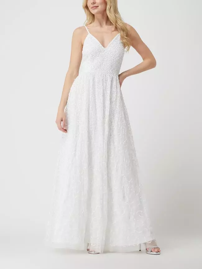 MAYA DELUXE Brautkleid Mit Pailletten - Offwhite 3 MAYA DELUXE Brautkleid Mit Pailletten - Offwhite