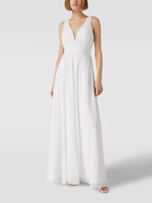 Mascara Brautkleid Mit Raffungen - Offwhite 6 Mascara Brautkleid Mit Raffungen - Offwhite – Bild 4