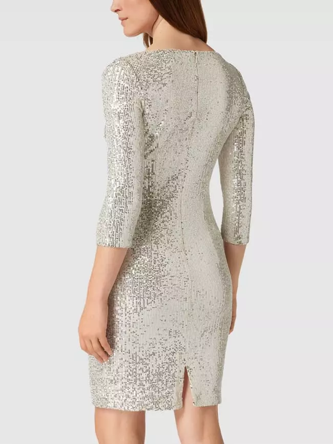 Christian Berg Cocktail Cocktailkleid Mit Paillettenbesatz - Sand 6 Christian Berg Cocktail Cocktailkleid Mit Paillettenbesatz - Sand – Bild 5