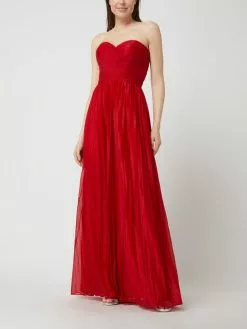 Luxuar Corsagenkleid Mit Glitter-Effekt - Metallic Rot