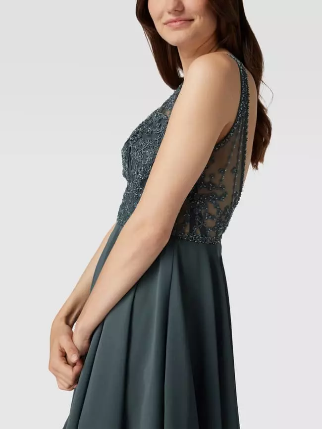 Laona Cocktailkleid In Minilänge Mit Strasssteinbesatz - Grün 5 Laona Cocktailkleid In Minilänge Mit Strasssteinbesatz - Grün – Bild 3