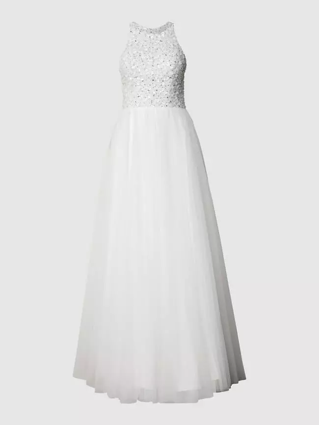 Mascara Brautkleid Mit Floralem Paillettenbesatz - Offwhite 4 Mascara Brautkleid Mit Floralem Paillettenbesatz - Offwhite – Bild 2