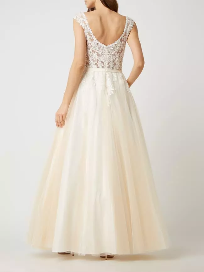 Luxuar Brautkleid Aus Spitze - Offwhite 6 Luxuar Brautkleid Aus Spitze - Offwhite – Bild 4