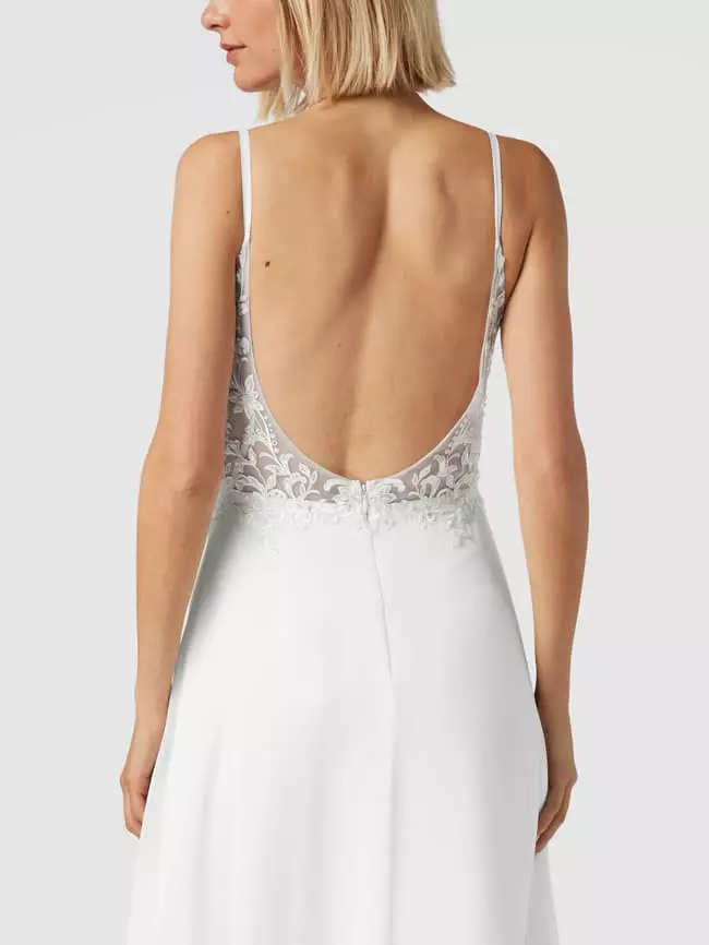 Luxuar Brautkleid Mit Floralem Zierbesatz - Offwhite 8 Luxuar Brautkleid Mit Floralem Zierbesatz - Offwhite – Bild 6