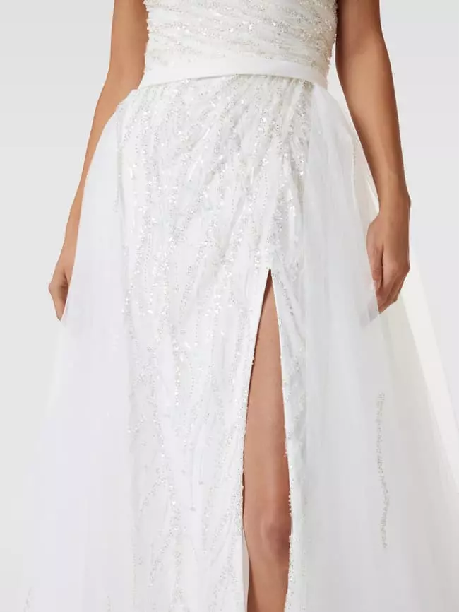 Luxuar Brautkleid Mit Pailletten- Und Ziersteinbesatz - Offwhite 8 Luxuar Brautkleid Mit Pailletten- Und Ziersteinbesatz - Offwhite – Bild 6
