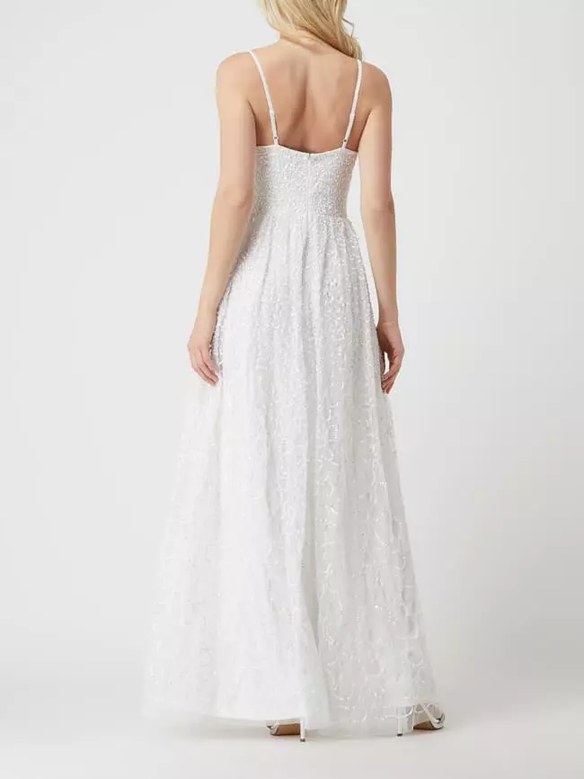 MAYA DELUXE Brautkleid Mit Pailletten - Offwhite 6 MAYA DELUXE Brautkleid Mit Pailletten - Offwhite – Bild 4