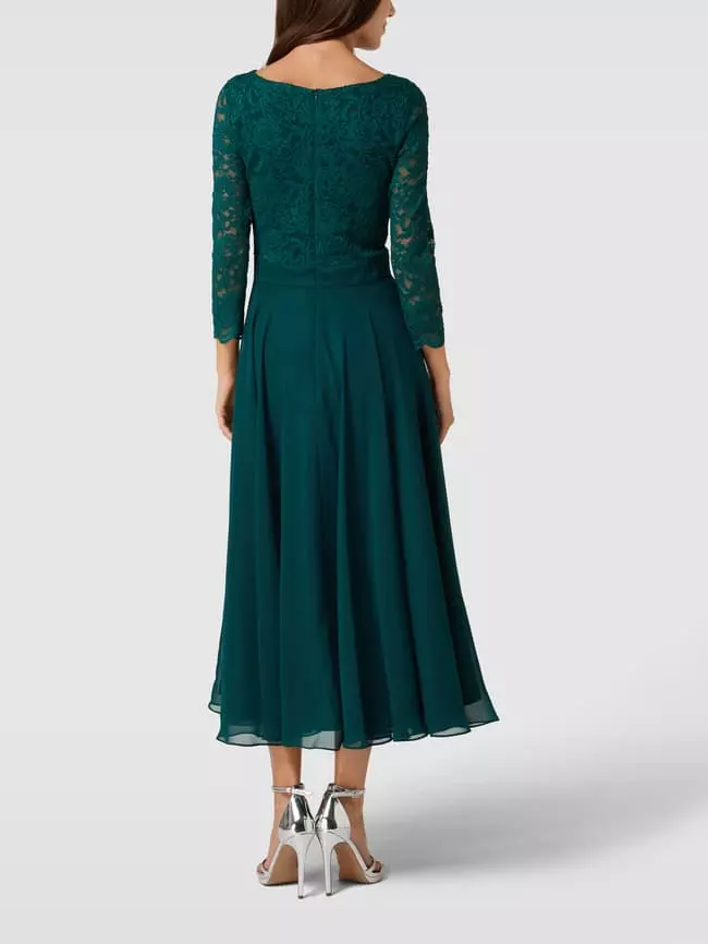 Swing Brautkleid Aus Häkelspitze - Dunkelgrün 7 Swing Brautkleid Aus Häkelspitze - Dunkelgrün – Bild 5