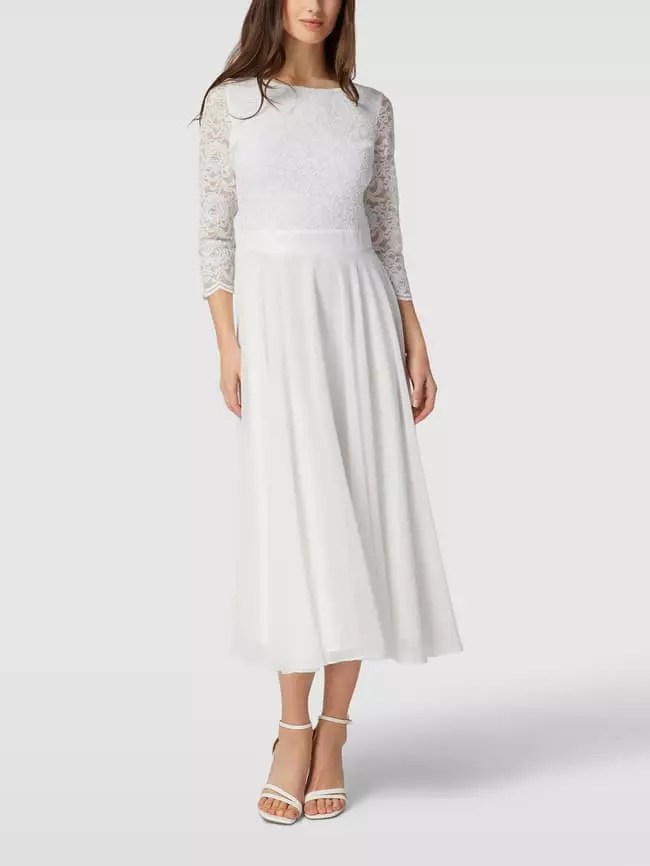 Swing Brautkleid Aus Häkelspitze - Offwhite 3 Swing Brautkleid Aus Häkelspitze - Offwhite