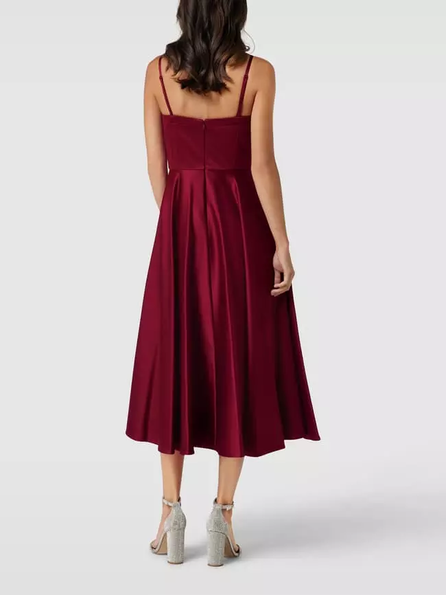 Jake*s Cocktail Cocktailkleid Mit Verstellbaren Trägern - Kirschrot 7 Jake*s Cocktail Cocktailkleid Mit Verstellbaren Trägern - Kirschrot – Bild 5