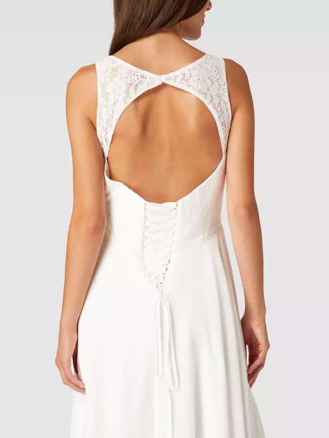 Luxuar Brautkleid Mit Details Aus Spitze - Offwhite 8 Luxuar Brautkleid Mit Details Aus Spitze - Offwhite – Bild 6