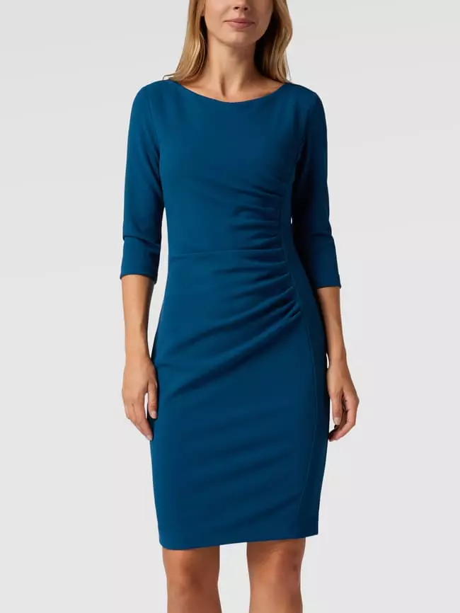 Paradi Cocktailkleid Mit 3/4-Ärmeln Und Raffungen - Petrol 6 Paradi Cocktailkleid Mit 3/4-Ärmeln Und Raffungen - Petrol – Bild 4