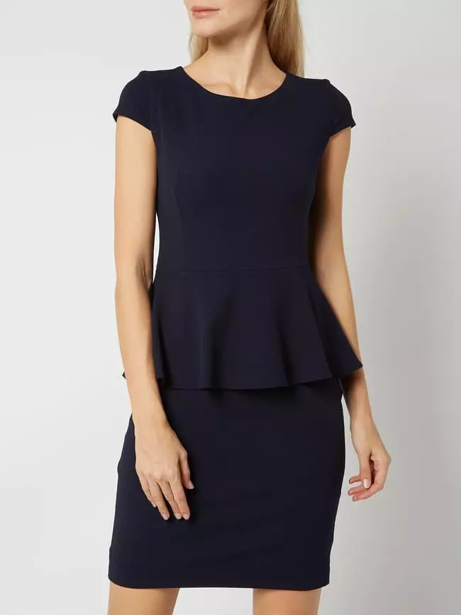 Paradi Cocktailkleid Mit Schößchen - Dunkelblau 6 Paradi Cocktailkleid Mit Schößchen - Dunkelblau – Bild 4