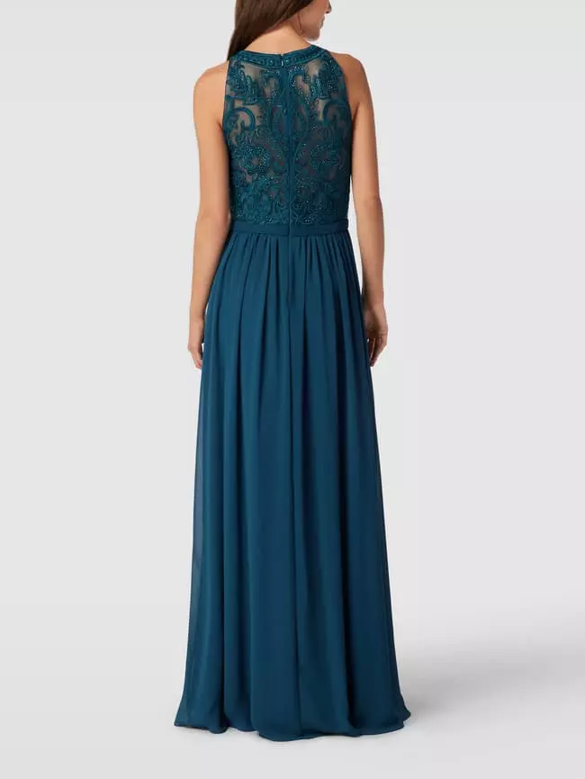 Mascara Abendkleid Mit Zierbesatz - Petrol 7 Mascara Abendkleid Mit Zierbesatz - Petrol – Bild 5