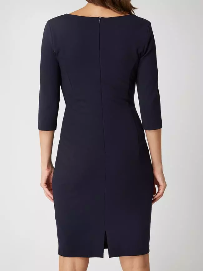 Paradi Cocktailkleid Mit Drapierung Und Volantbesatz - Dunkelblau 7 Paradi Cocktailkleid Mit Drapierung Und Volantbesatz - Dunkelblau – Bild 5