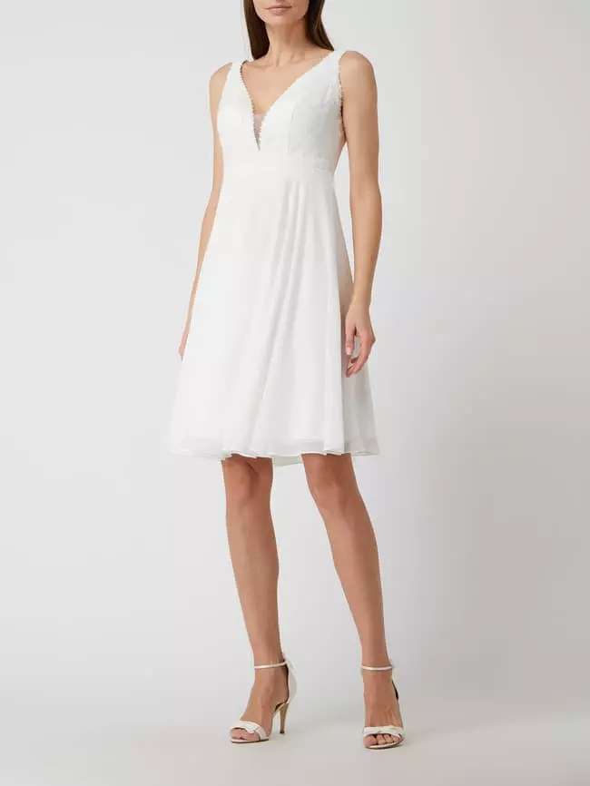 Luxuar Brautkleid Aus Chiffon - Offwhite 3 Luxuar Brautkleid Aus Chiffon - Offwhite