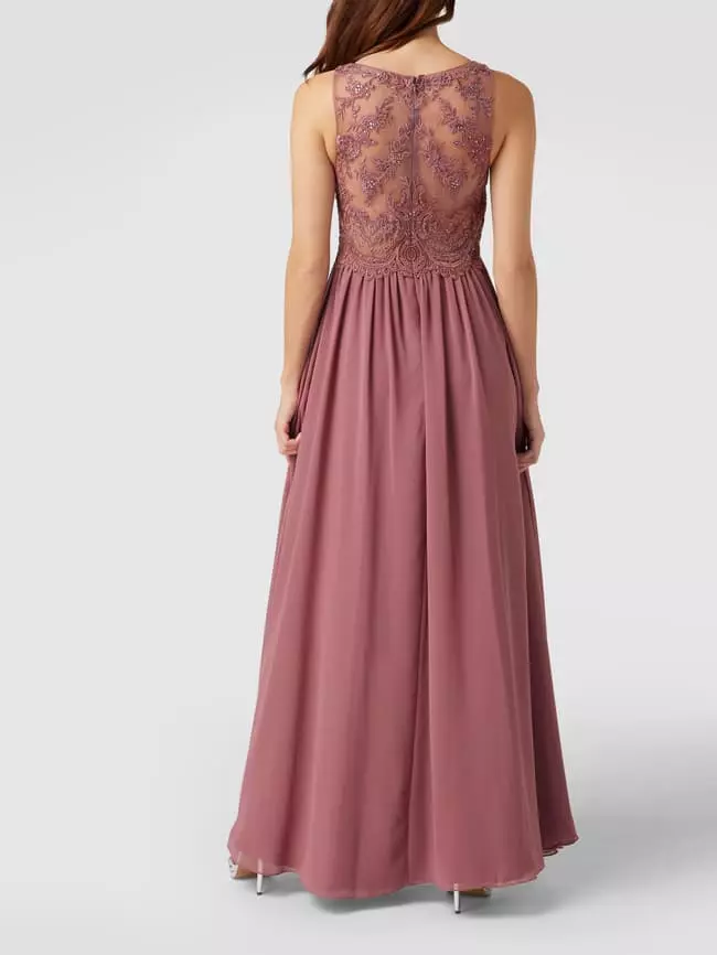 Laona Abendkleid Mit Ziersteinen Und Floralen Stickereien - Altrosa 7 Laona Abendkleid Mit Ziersteinen Und Floralen Stickereien - Altrosa – Bild 5