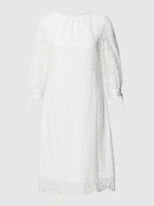 Swing Cocktailkleid Mit Floraler Spitze - Offwhite 4 Swing Cocktailkleid Mit Floraler Spitze - Offwhite – Bild 2