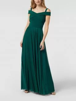 TROYDEN COLLECTION Abendkleid Mit Elastischen Trägern - Smaragdgrün