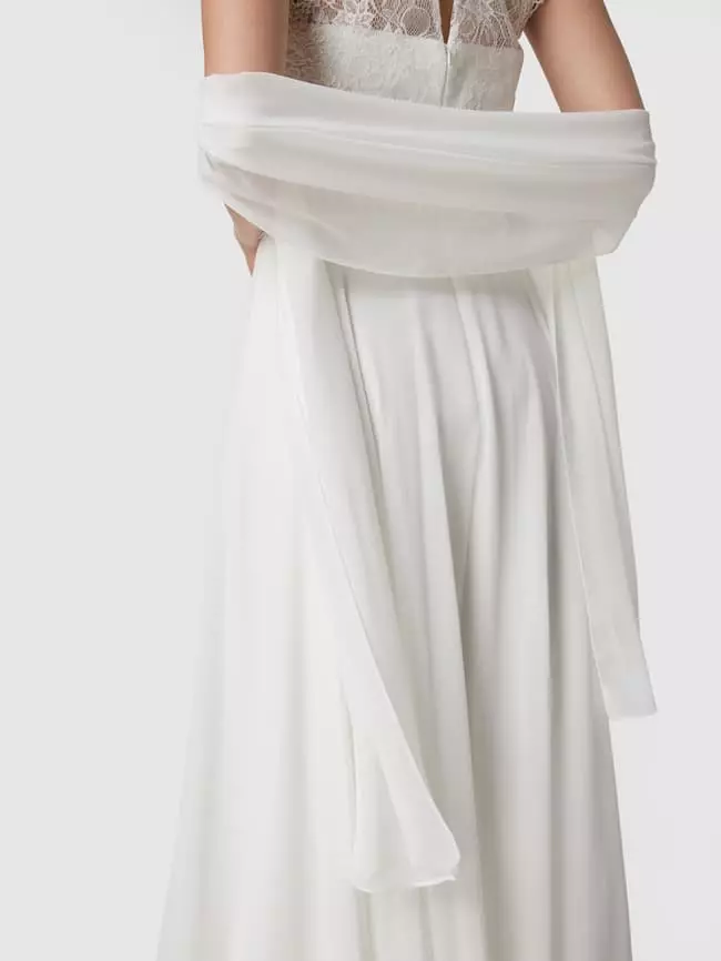 Luxuar Brautkleid Mit Floralen Stickereien Und Zierperlen - Offwhite 8 Luxuar Brautkleid Mit Floralen Stickereien Und Zierperlen - Offwhite – Bild 6