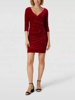 Christian Berg Cocktail Cocktailkleid Aus Samt - Hellrot