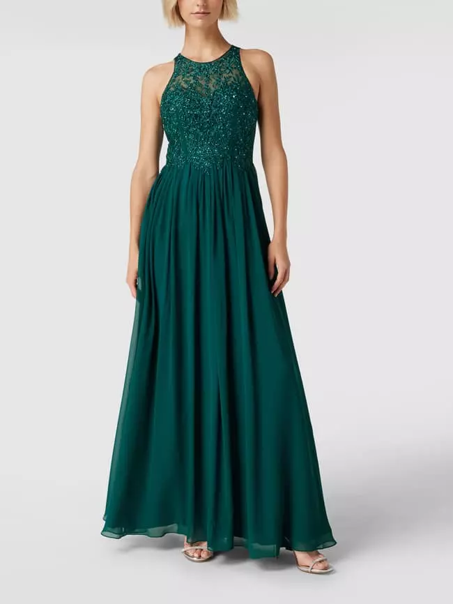 Laona Abendkleid Mit Floralen Stickereien Und Zierperlen - Bottle 3 Laona Abendkleid Mit Floralen Stickereien Und Zierperlen - Bottle