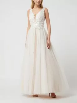 Luxuar Brautkleid Aus Spitze Und Tüll - Offwhite