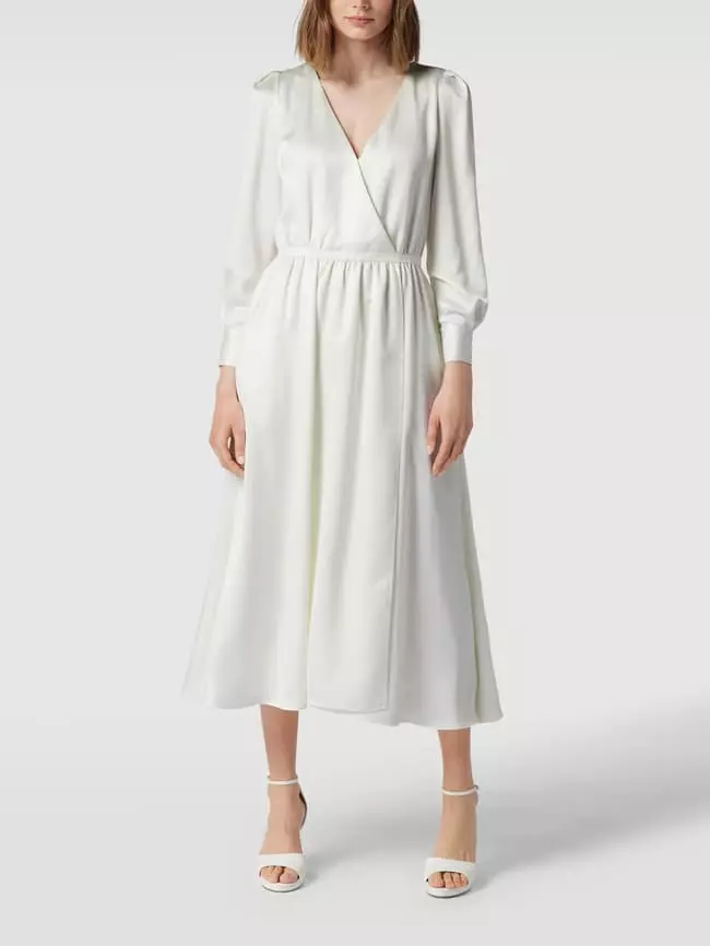 HUGO Midikleid In Wickel-Optik Modell 'Kemusia' - OCCASION CAPSULE - Offwhite 3 HUGO Midikleid In Wickel-Optik Modell 'Kemusia' - OCCASION CAPSULE - Offwhite
