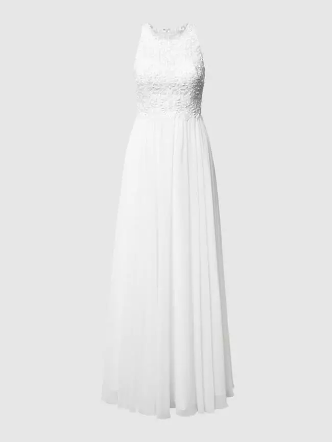 Laona Abendkleid Mit Floralen Stickereien - Offwhite 4 Laona Abendkleid Mit Floralen Stickereien - Offwhite – Bild 2