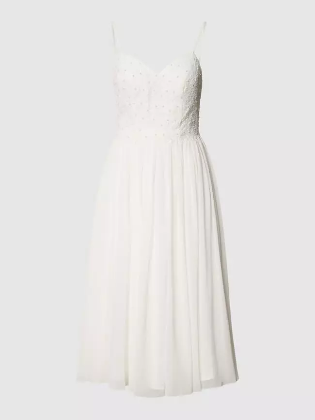 Laona Brautkleid Mit Floralen Stickereien Und Zierperlen - Offwhite 4 Laona Brautkleid Mit Floralen Stickereien Und Zierperlen - Offwhite – Bild 2