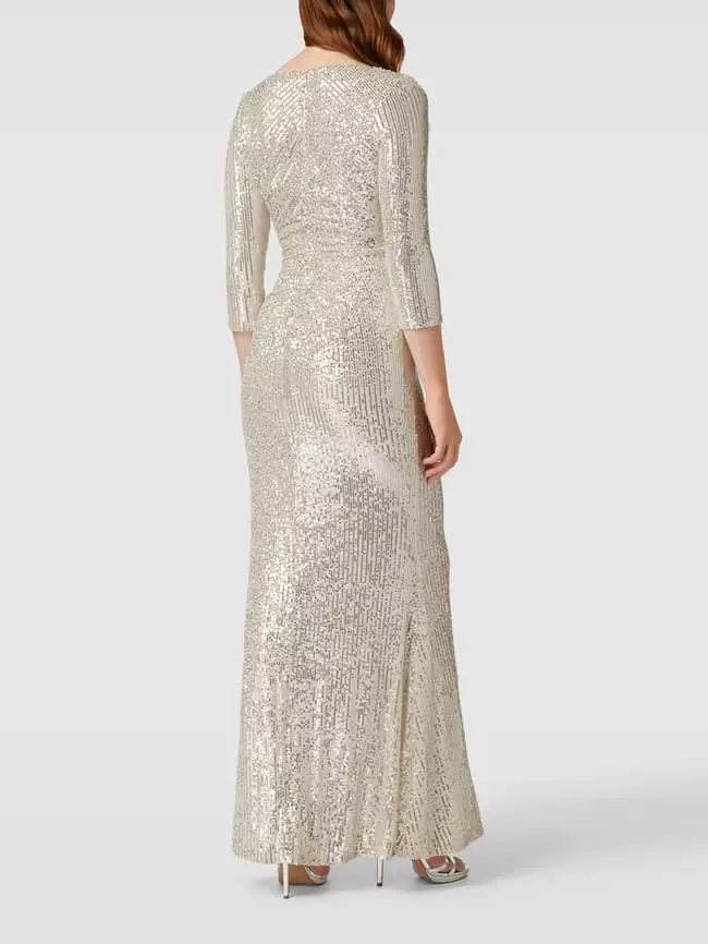 Christian Berg Cocktail Abendkleid Mit Paillettenbesatz - Sand 7 Christian Berg Cocktail Abendkleid Mit Paillettenbesatz - Sand – Bild 5
