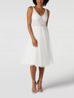 LACE & BEADS Brautkleid Mit Paillettenbesatz - Weiß