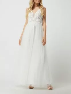 Luxuar Brautkleid Aus Häkelspitze Und Tüll - Offwhite