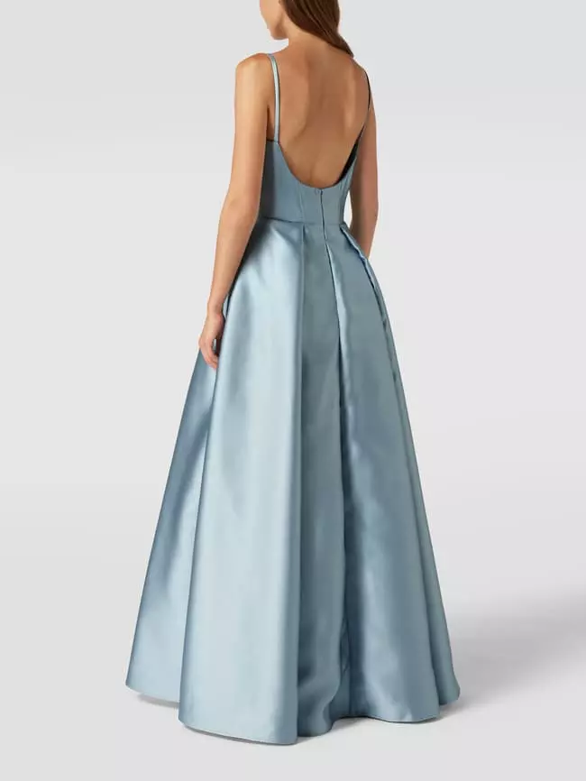 Vera Wang Bride Abendkleid Mit Kellerfalten Modell 'Diane' - Hellblau 7 Vera Wang Bride Abendkleid Mit Kellerfalten Modell 'Diane' - Hellblau – Bild 5