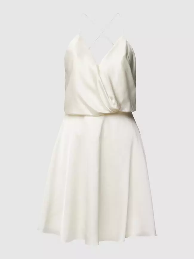 Unique Brautkleid In Wickel-Optik - Ecru 4 Unique Brautkleid In Wickel-Optik - Ecru – Bild 2