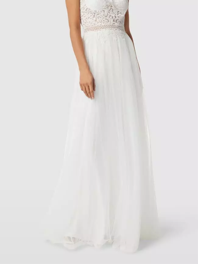 Luxuar Brautkleid Mit Zierbesatz - Offwhite 8 Luxuar Brautkleid Mit Zierbesatz - Offwhite – Bild 6