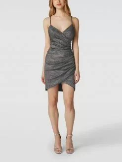 Luxuar Cocktailkleid In Schimmerndem Design - Schwarz