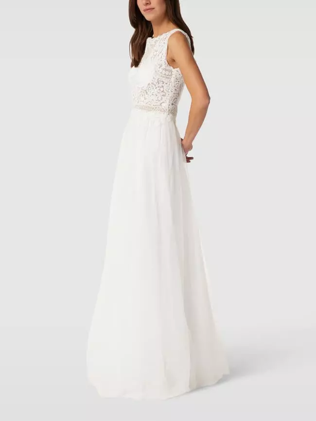 Luxuar Brautkleid Mit Zierbesatz - Offwhite 6 Luxuar Brautkleid Mit Zierbesatz - Offwhite – Bild 4