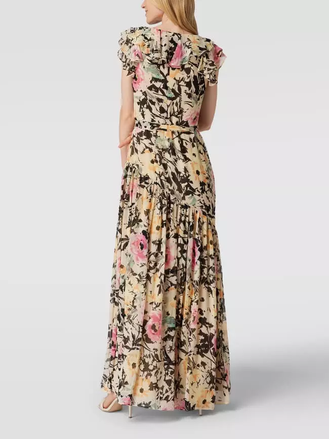 Lauren Ralph Lauren Abendkleid Mit Ausgestellter Rockpartie Modell 'Faydala' - Ecru 7 Lauren Ralph Lauren Abendkleid Mit Ausgestellter Rockpartie Modell 'Faydala' - Ecru – Bild 5