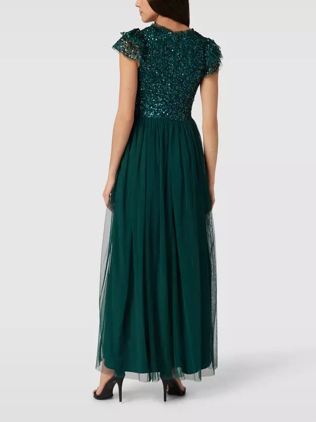 LACE & BEADS Cocktailkleid Mit Paillettenbesatz - Grün 7 LACE & BEADS Cocktailkleid Mit Paillettenbesatz - Grün – Bild 5